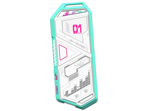Gabinete Para Unidad de Estado Sólido ASUS Rog Strix Arion Edición Hatsune Miku, Compatible con M.2, USB 3.2 Tipo C, Color Blanco.