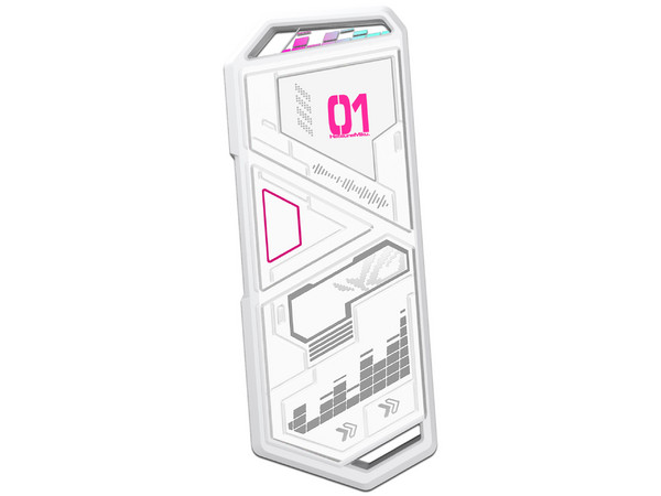 Gabinete Para Unidad de Estado Sólido ASUS Rog Strix Arion Edición Hatsune Miku, Compatible con M.2, USB 3.2 Tipo C, Color Blanco.