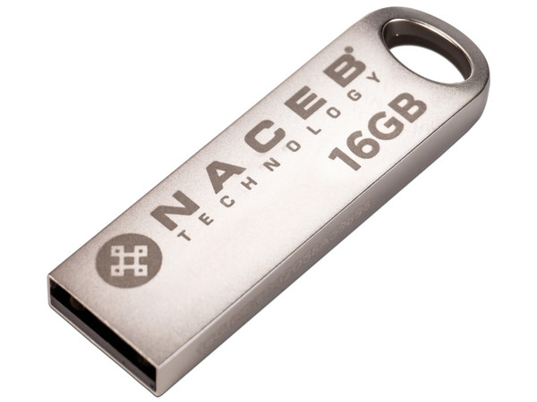 Memoria Flash USB 2.0 NACEB SNTU-016 de 16GB. Color Gris.