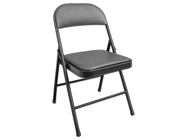 PAQUETE CON 6 Silla acojinada MODAMOB VC188 plegable, 45cmx 45cmx88cm, tubo 22mmx0.8mm, metalica, color negro, 120kg