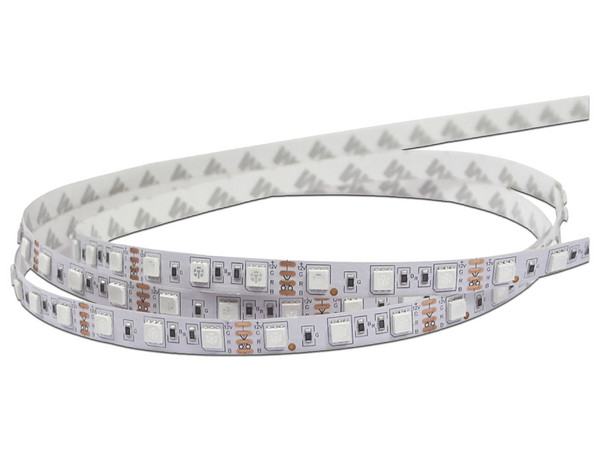 Tira LED JWJ JLTL-5050-IP20-RGB, 22W, IP20, 5m, Multicolor. Requiere transformador de 12 V (No Incluido).
