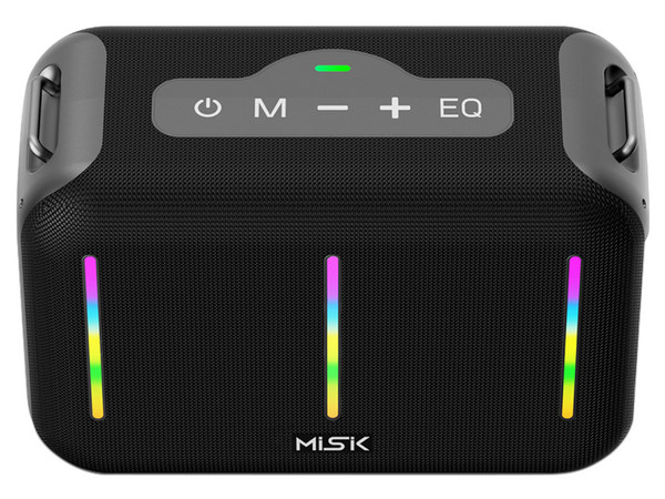 Bocina Portátil Misik MS298, 30000 Watts RMS, Batería recargable, Radio FM, USB/SD. Color Negro.