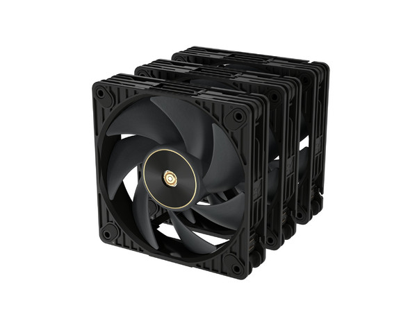 Kit de 3 Ventiladores Asus ProArt PF120 PWM, 120mm, 3000 RPM. Color Negro.