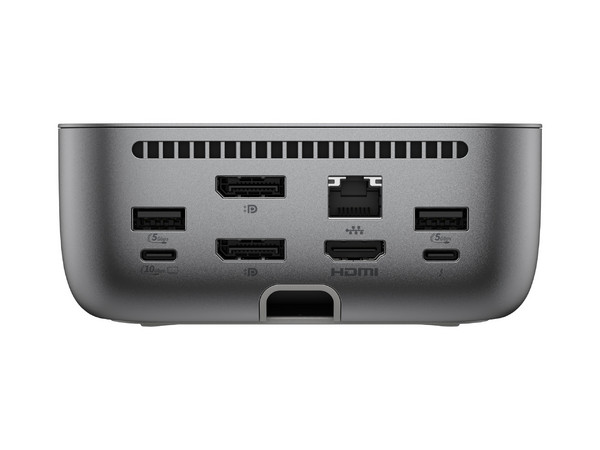 Docking Station HP Thunderbolt 4 Ultra, 2 Puertos DisplayPort, 5 Puertos USB Tipo A, 3 Puertos USB Tipo C, 1 Puerto HDMI, 1 Puerto RJ-45. Color Gris.