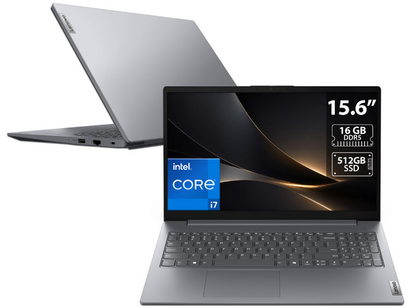 Laptop Lenovo V15 Gen 5:
Procesador Intel Core i7 13620H (hasta 4.9 Ghz),
Memoria de 16GB DDR5,
SSD de 512GB,
Pantalla de 15.6