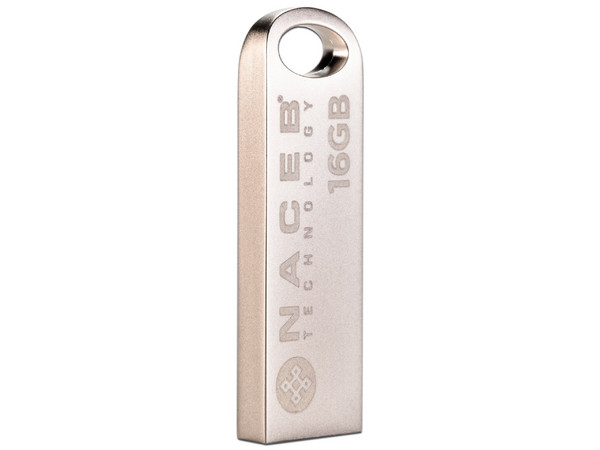 Memoria Flash USB 2.0 NACEB SNTU-016 de 16GB. Color Gris.