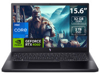Laptop Gamer Acer  Nitro V 15: 
Procesador Intel Core i7 13620H (hasta 4.9 GHz), 
Memoria de 32GB DDR5, 
SSD de 2TB, 
Pantalla de 15.6