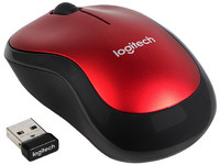 Mouse Óptico Inalámbrico Logitech M185, Hasta 1,000 dpi, USB, Color Negro/R...