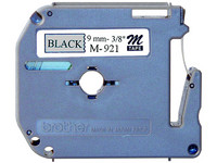 Cinta de impresión Brother negro sobre plata de 9mm x 8m, Modelo: M921....