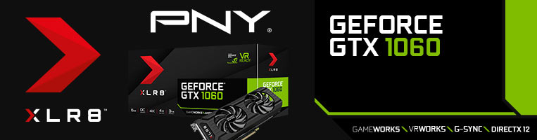 Tarjeta de Video NVIDIA GeForce GTX 1060 PNY XLR8 Gaming OC, 6GB GDDR5 ...