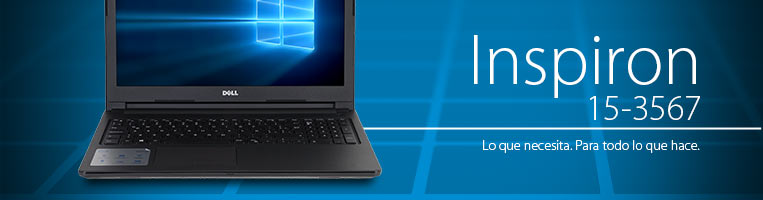 Laptop DELL Inspiron 15-3567: Procesador Intel Core i3 6006U (hasta 2.0