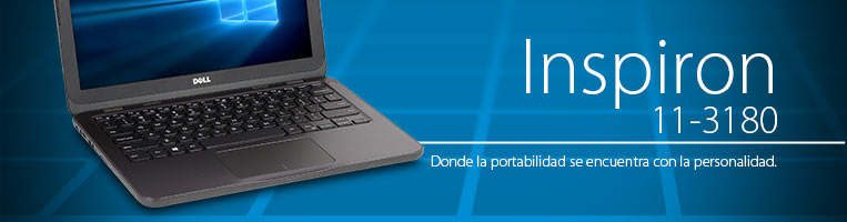 Laptop Dell Inspiron 11 3180 Procesador Amd A6 92e Hasta 2 40 Ghz Memoria De 4gb Ddr4 Almacenamiento De 32gb Pantalla De 11 6 Led Video Radeon R4 S O Windows 10 Home 64 Bits Teclado