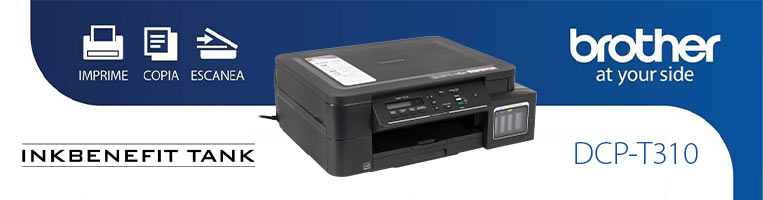 Multifuncional de Inyección Brother InkBenefit Tank Impresora, Copiadora y Escáner, Resolución hasta 6.000 x 1.200 dpi. Sistema de Tanques de Tinta, USB.