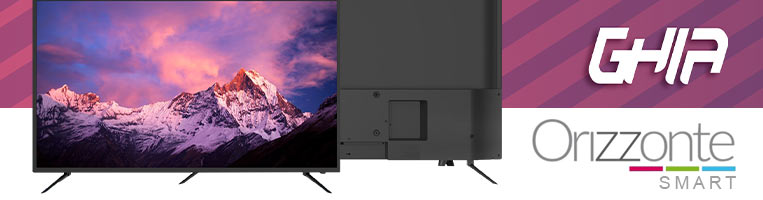 Televisión GHIA LED Smart TV Orizzonte de 39", Resolución 1366 x 768.