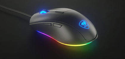Mouse Gamer Cougar Minos XT, Óptico, 6 Botones, 4000 DPI, RGB, Negro