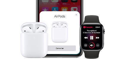 Audífonos Apple AirPods 2 inalámbricos, Bluetooth.