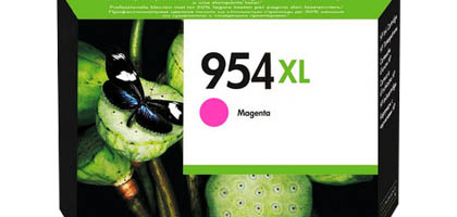 Cartucho de tinta HP 954XL, Color Magenta Original (L0S65AL).