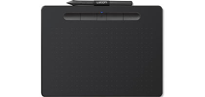 Wacom Intuos - Tableta de dibujo gráfica inalámbrica con 3 software  adicional incluido, 10.4 x 7.8 pulgadas, negro (CTL6100WLK0) paquete con  bolígrafo