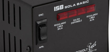 Regulador Sola Basic Microvolt 2KVA, DN-21-202 con 4 contactos.