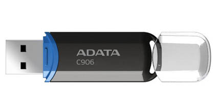 Unidad Flash USB 2.0 ADATA Classic C906 de 32GB. Color Negro.