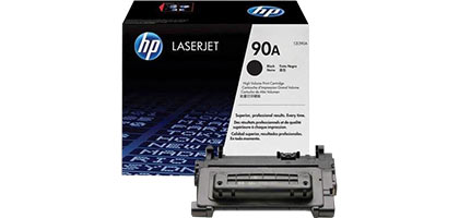 Cartucho de tóner HP 90A Negro Laserjet Original (CE390A).