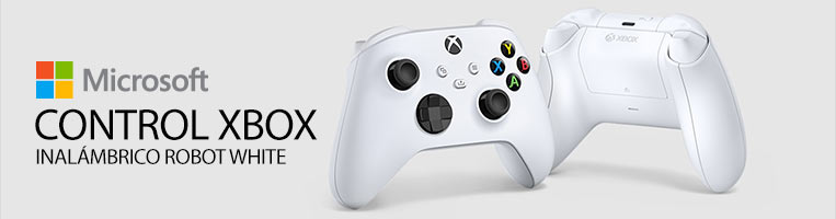 Control Inalámbrico Robot White / Xbox Series X·S / Xbox One / Blanco, Controles, Xbox, Gamers y Descargables, Todas, Categoría