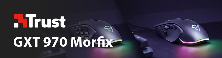 Mouse Trust Gaming Morfix Usb Negro Rgb Gxt 970 Dpi 200-10000