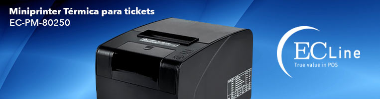 Miniprinter Térmica para tickets EC Line EC PM 80250 de 80mm Interfaz