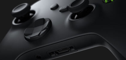 Control Inalámbrico para XBOX Series Carbon Black, compatible con Xbox One.