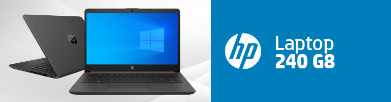 Laptop HP 240 G8: Procesador Intel Core i3 1115G4 (hasta 4.10 GHz), Memoria de 8GB DDR4, Disco Duro de 1TB, SSD de 128GB, Pantalla de 14" LED, Video UHD Graphics, S.O. Windows
