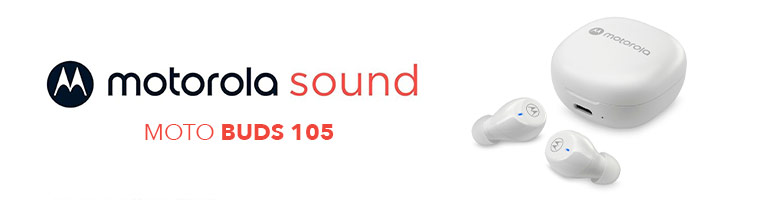 Audífonos Inalámbricos Motorola MOTO BUDS 105 con Estuche de Carga