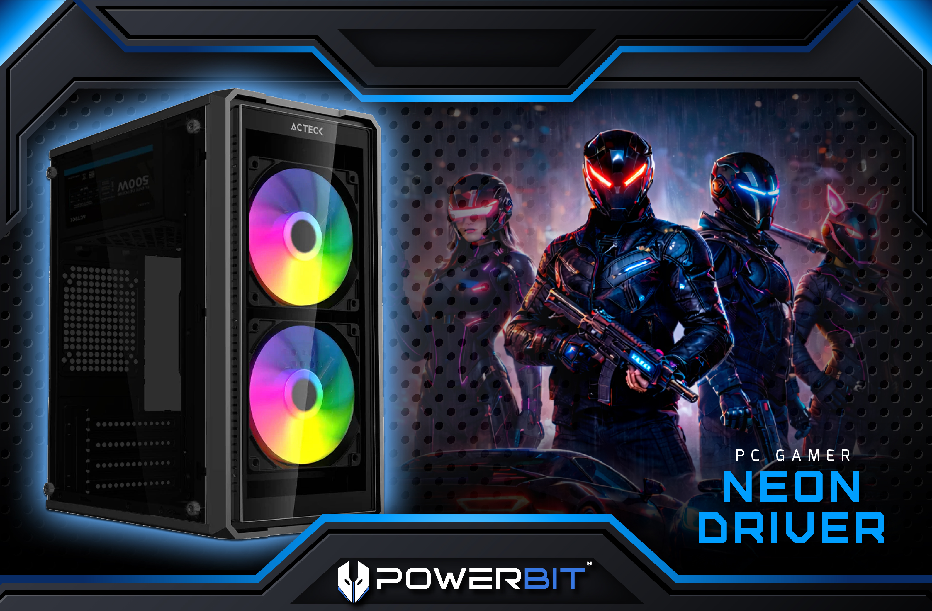 PC Gamer Powerbit Neon Driver: Procesador AMD Ryzen 7 5700G (hasta