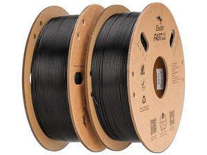 Rollo de Filamento Creality End Fast PLA Value Pack de 1.75mm, 1Kg. Color Negro-Negro.