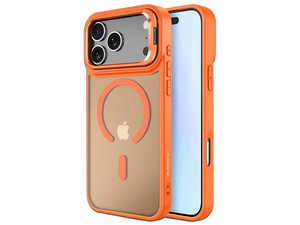 Funda Baseline InFrame para iPhone 17, Compatible con MagSafe. Color Naranja.