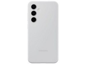 Funda Protectora Samsung para Galaxy S24 FE, De Silicona. Color Gris.