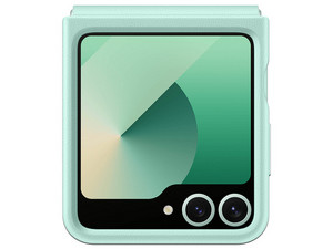 Funda Protectora Samsung Kindsuit para Galaxy Flip 7 FE y Flip 6, Cuero Vegano. Color Menta.