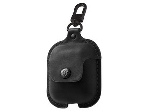 Funda Protectora Twelve South para AirPods, Material de Cuero, Color Negro.