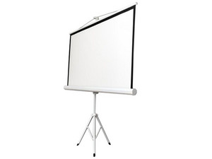 Pantalla de proyección Redleaf PT8484 de 118" (84" x 84") Formato 1:1, con tripié, Color Blanco.