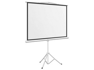 Pantalla de Proyección Steren PRO-014 de 84", Con Tripié, Color Blanco.