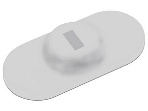 Ancla Adhesiva BRobotix con Ranura K-Slot para Laptop, Tableta o Smartphone, Tipo Placa. Color Gris.