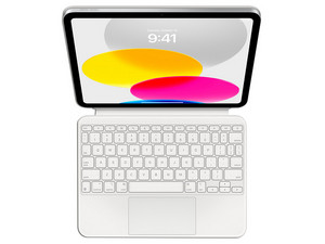 Teclado Apple Magic Keyboard Folio para iPad de Décima Generación, Español Latinoamérica. Color Blanco.