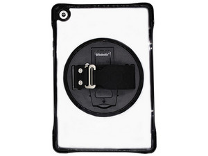 Funda De Cristal BRobotix para Samsung A9+ con Giro y Correa. Color Negro.
