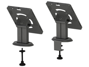 Soporte Para Mesa BRobotix 406498, Antirrobo, Compatible con iPad de hasta 10 y 11 generación, Gira 360 grados, Gestión de Cable, Color Negro.