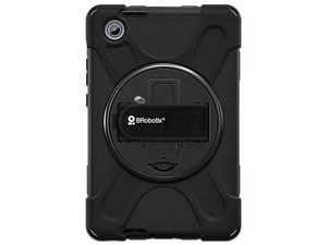Funda con Correa BRobotix 6008409 para Tablet Lenovo Tab One de 8.7", Giro de 360 Grados. Color Negro.