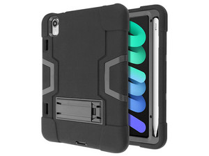 Funda Protectora Symbiosis, Compatible con iPad Mini 6, Color Negro.