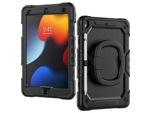 Funda TEKKU TK-02-018-027-01 HandleD uso Rudo para iPad 9 de 10.2", Color Negro.