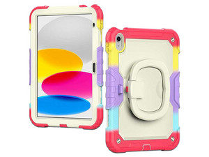 Funda de Uso Rudo TEKKU HandleD, Compatible con iPad 8 de 10.2", Multicolor.