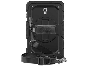 Funda Protectora de Uso rudo TEKKU StrapB para Samsung Tab A de 10.5", Color Negro.