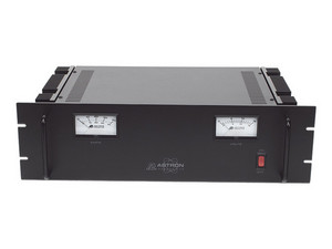 Fuente de poder ASTRON RM-35MBB, 13.8Vcd, 35A, Lineal regulada con circuito cargador de baterías, Ideal para instalación en Rack.