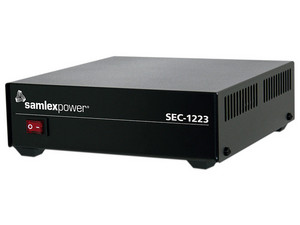 Fuente de Poder conmutada SAMLEX SEC-1223 DE 13.8V, 23A. Color Negro
